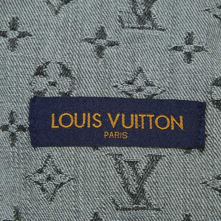 Pre Owned Louis Vuitton Virgil Abloh X Nigo Grey Monogram Denim Jacket L