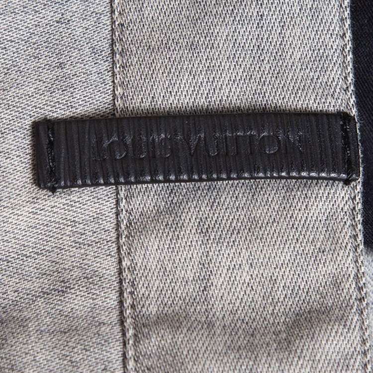 Pre Owned Louis Vuitton Grey Cotton Buttoned Chino Trousers M