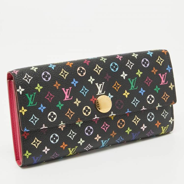 Pre Owned Louis Vuitton Multicolor Monogram Canvas Sarah Continental Wallet