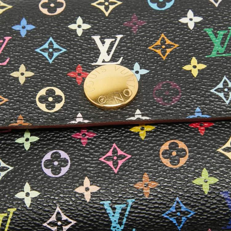 Pre Owned Louis Vuitton Multicolor Monogram Canvas Sarah Continental Wallet