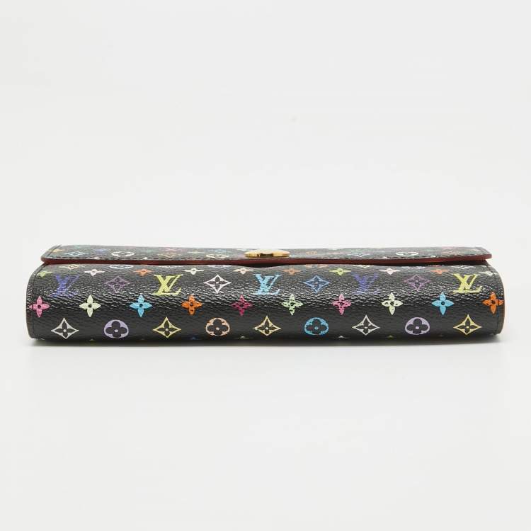 Pre Owned Louis Vuitton Multicolor Monogram Canvas Sarah Continental Wallet