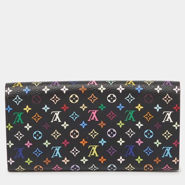 Pre Owned Louis Vuitton Multicolor Monogram Canvas Sarah Continental Wallet