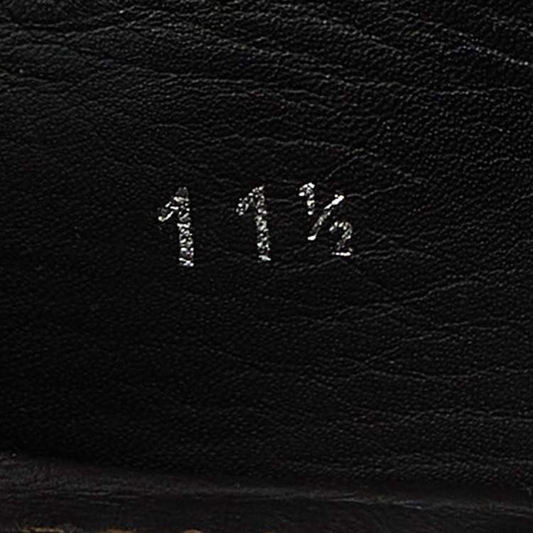 Pre Owned Louis Vuitton Black Leather Monte Carlo Loafers Size 45.5