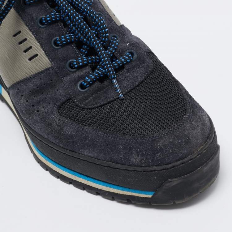 مملوكة مسبقًا Louis Vuitton Multicolor Monogram  Suede and Mesh Chunky Sneakers Size 42
