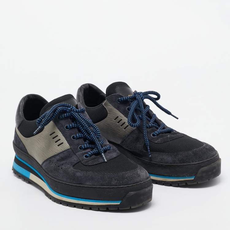 مملوكة مسبقًا Louis Vuitton Multicolor Monogram  Suede and Mesh Chunky Sneakers Size 42