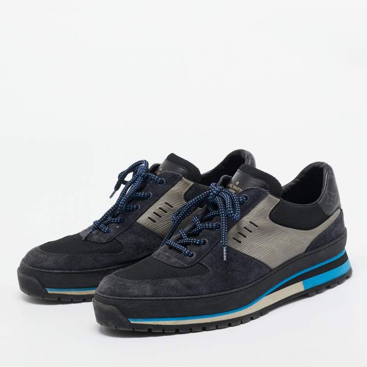 مملوكة مسبقًا Louis Vuitton Multicolor Monogram  Suede and Mesh Chunky Sneakers Size 42