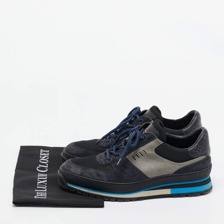 مملوكة مسبقًا Louis Vuitton Multicolor Monogram  Suede and Mesh Chunky Sneakers Size 42