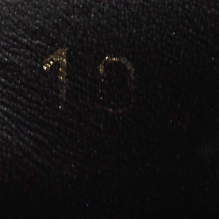 مملوكة مسبقًا Louis Vuitton Black/Grey Leather and Monogram Coated Canvas Match Up Sneakers Size 44
