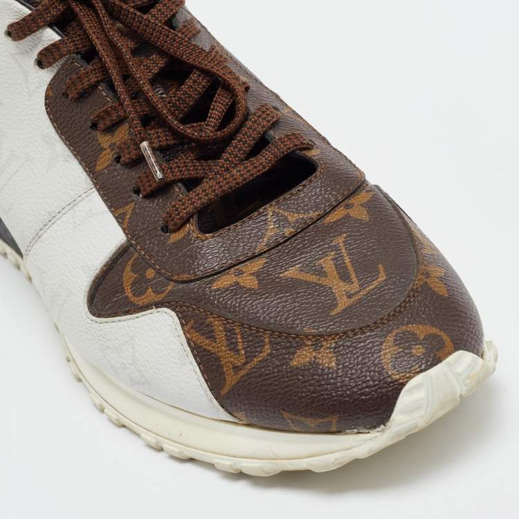 Pre Owned Louis Vuitton Monogram Mix Canvas Run Away Sneakers Size 43