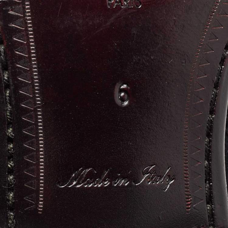 Pre Owned Louis Vuitton Black Velvet Slip On Loafers Size 40