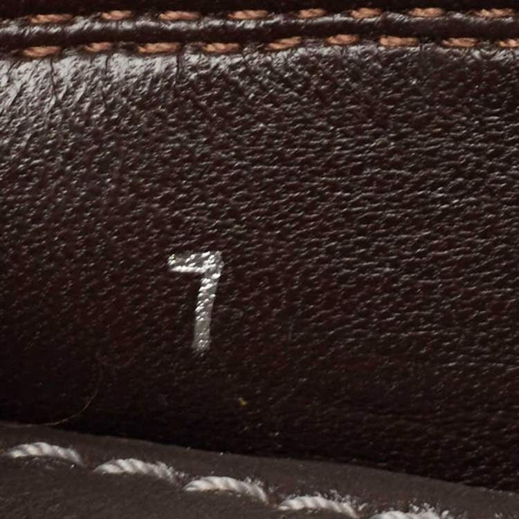 Pre Owned Louis Vuitton Grey Leather Slip On Loafers Size 41