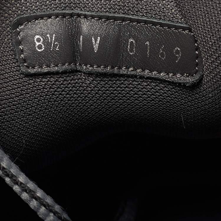 مملوكة مسبقًا Louis Vuitton Grey Fabric and Suede Low Top Sneakers 42.5