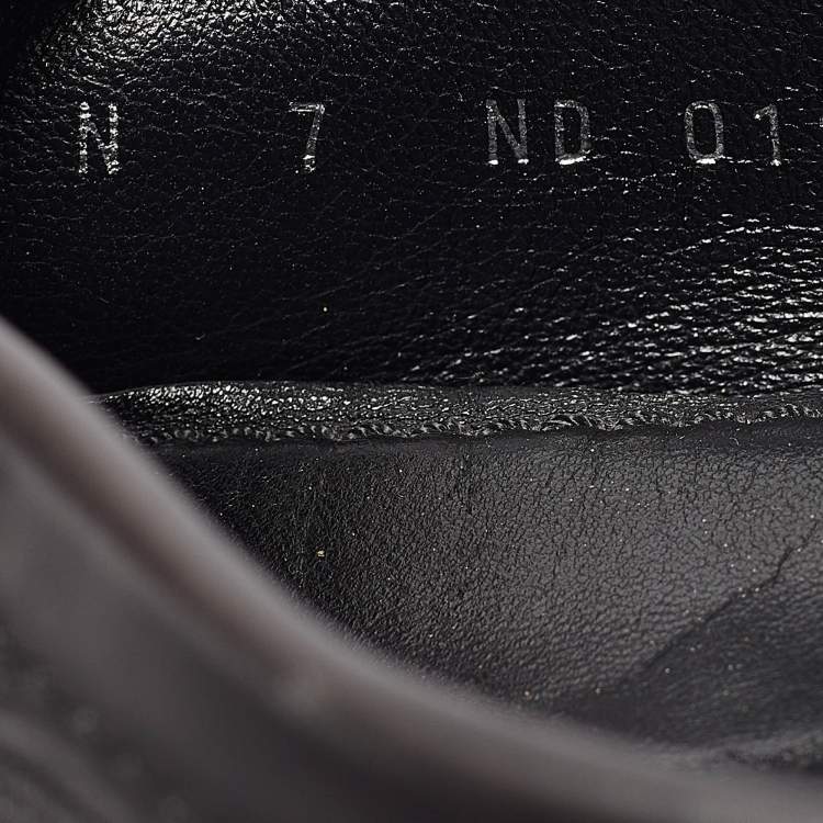 Pre Owned Louis Vuitton Black Leather Hockenheim Loafers Size 41