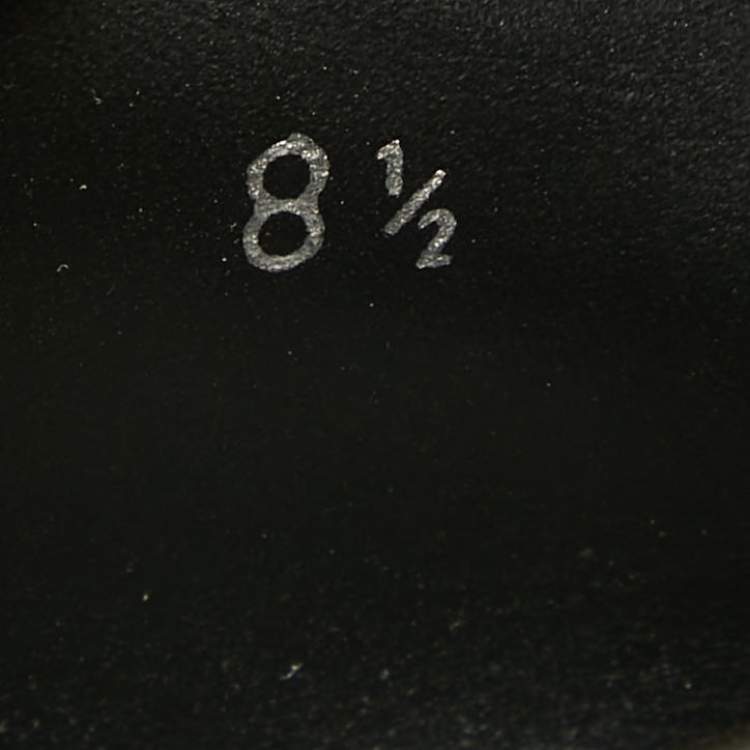 Pre Owned Louis Vuitton Black Leather Buckle Loafers Size 42.5