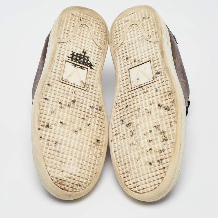 Pre Owned Louis Vuitton Monogram Canvas Frontrow Low Top Sneakers Size 40