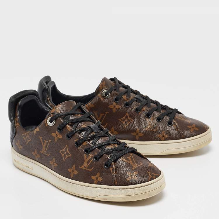 Pre Owned Louis Vuitton Monogram Canvas Frontrow Low Top Sneakers Size 40