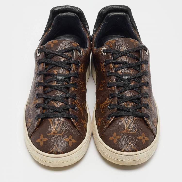 Pre Owned Louis Vuitton Monogram Canvas Frontrow Low Top Sneakers Size 40