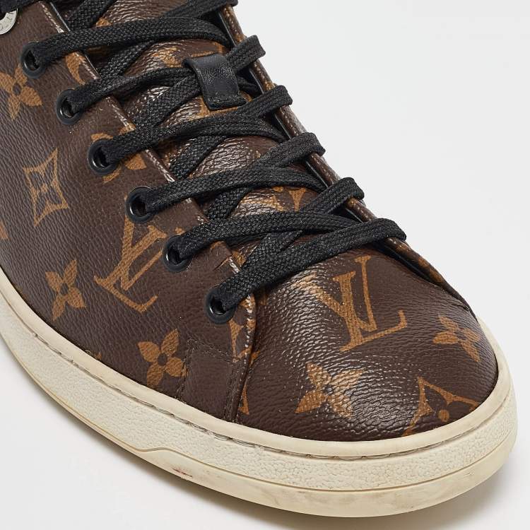 Pre Owned Louis Vuitton Monogram Canvas Frontrow Low Top Sneakers Size 40