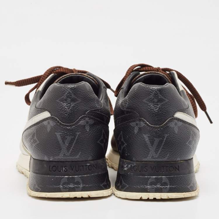 Pre Owned Louis Vuitton Brown Canvas RunAway Lace Up Sneakers Size 39.5