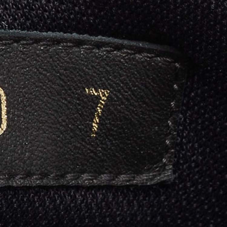Pre Owned Louis Vuitton Black Monogram Leather Luxembourg Sneakers Size 41