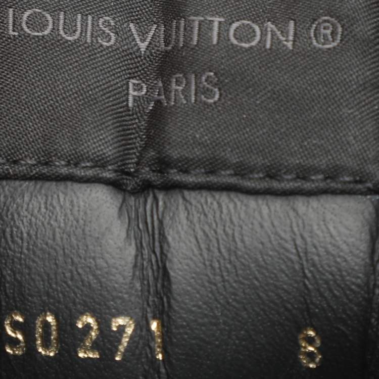 Pre Owned Louis Vuitton Black Monogram PVC and Leather Runaway Sneakers Size 42