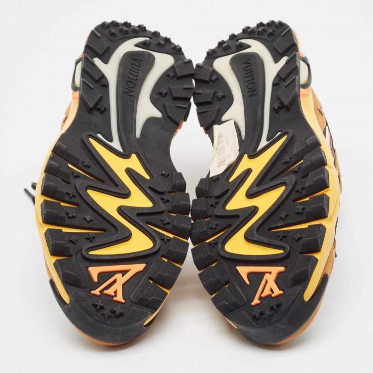 Pre Owned Louis Vuitton Multicolor Mesh and Suede Runner Tatic Sneakers Size 41