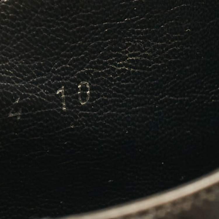 Pre Owned Louis Vuitton Dark Grey Leather Brogues Oxford Size 44