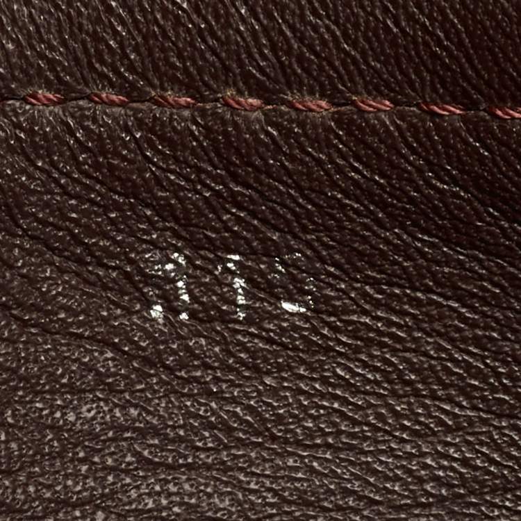 Pre Owned Louis Vuitton Burgundy Leather Hockenheim Loafers Size 44