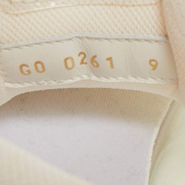 Pre Owned Louis Vuitton Transparent Monogram PVC LV Trainer Sneakers Size 43
