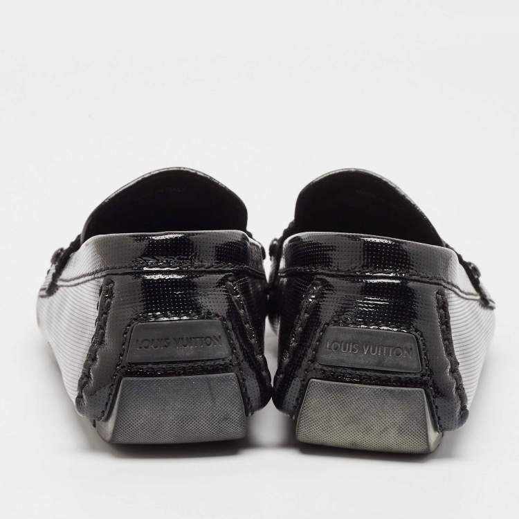 مملوكة مسبقًا Louis Vuitton Black Patent Leather Monte Carlo Loafers Size 41.5