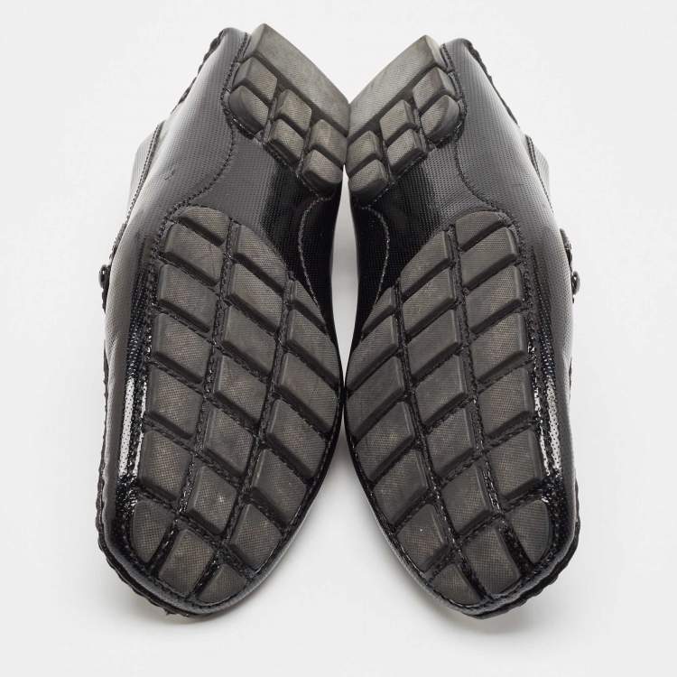 مملوكة مسبقًا Louis Vuitton Black Patent Leather Monte Carlo Loafers Size 41.5