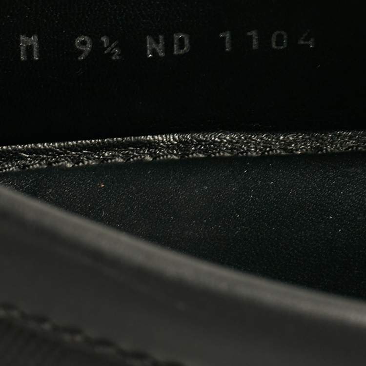 مملوكة مسبقًا Louis Vuitton Black Damier Infini Leather Hockenheim Loafers Size 43.5