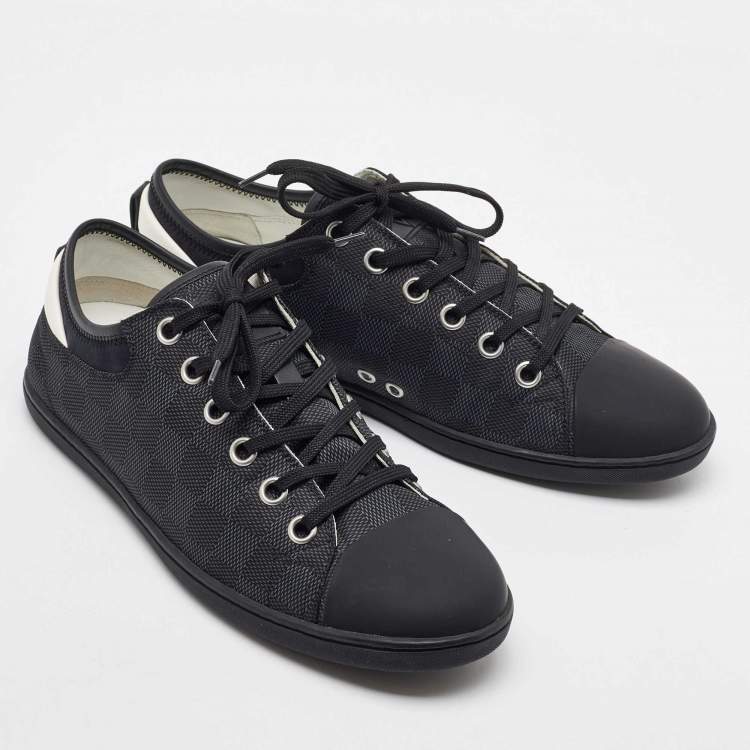 مملوكة مسبقًا Louis Vuitton Damier Graphite Fabric and Leather Low Top Sneakers Size 40.5