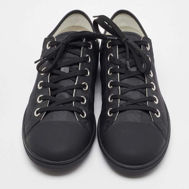 مملوكة مسبقًا Louis Vuitton Damier Graphite Fabric and Leather Low Top Sneakers Size 40.5