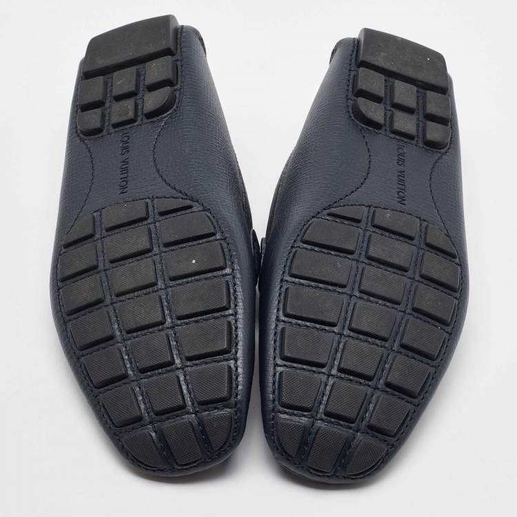Pre Owned Louis Vuitton Black Leather Monte Carlo Loafers Size 41