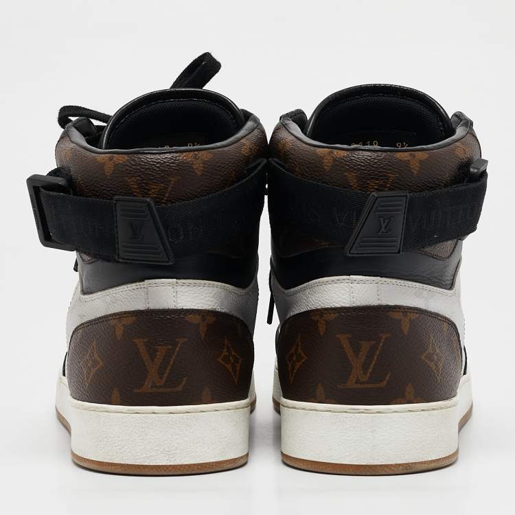 Pre Owned Louis Vuitton Multicolor Monogram Canvas and Leather Rivoli Sneakers Size 43.5
