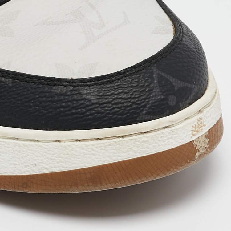 Pre Owned Louis Vuitton Multicolor Monogram Canvas and Leather Rivoli Sneakers Size 43.5