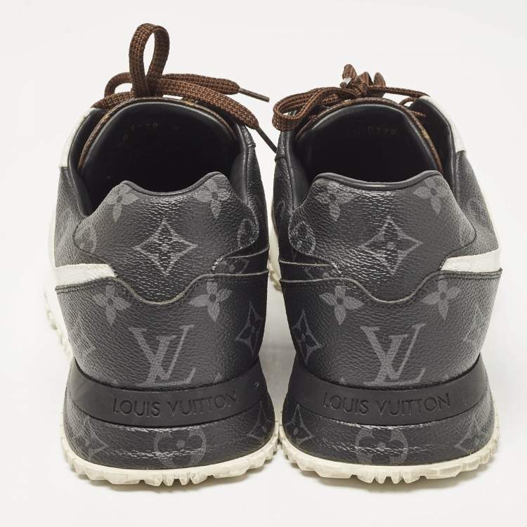 Pre Owned Louis Vuitton Brown/White Monogram Canvas Runaway Sneakers Size 42.5
