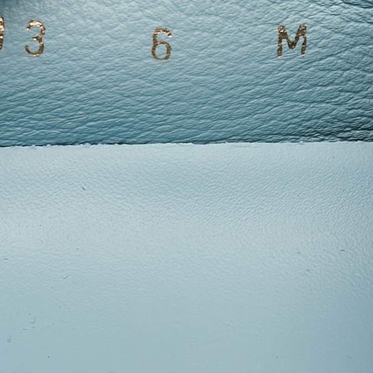 Pre Owned Louis Vuitton Blue Leather Estate Loafers Size 40