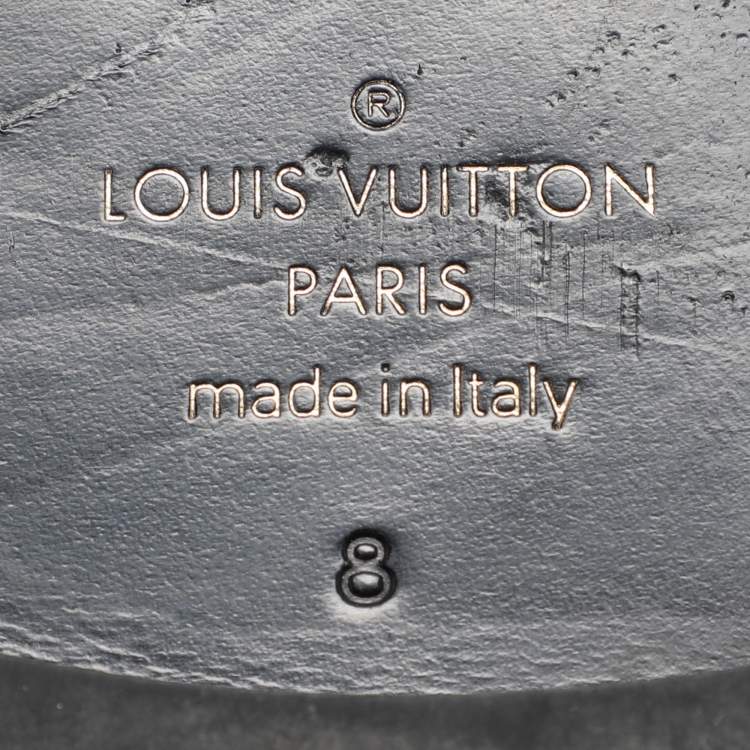 مملوكة مسبقًا Louis Vuitton Damier Graphite Canvas and Leather Major Loafers Size 42