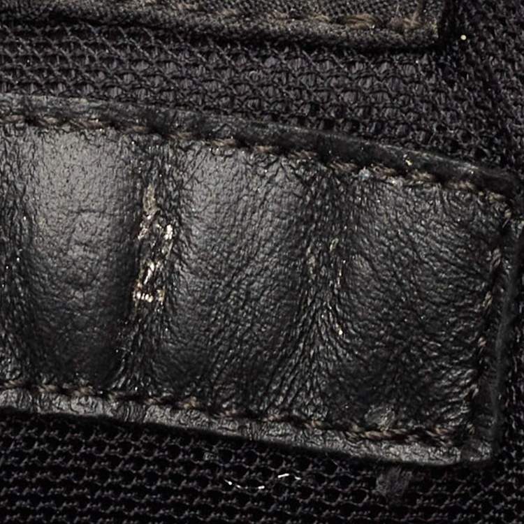 مملوكة مسبقًا Louis Vuitton Black Leather and Suede LV Trainer Lace Up Sneakers Size 43