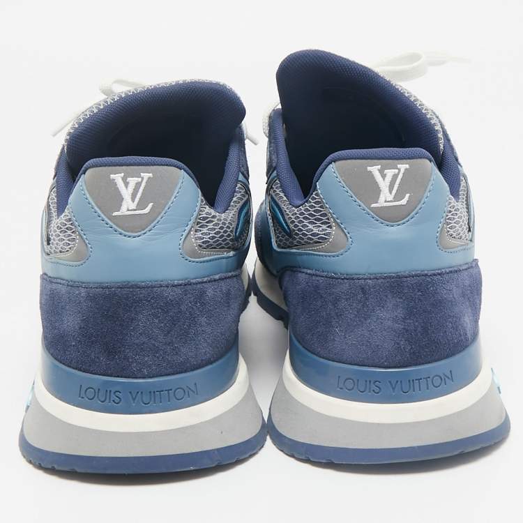 مملوكة مسبقًا Louis Vuitton Multicolor Leather and Suede Run Away Low Top Sneakers Size 43