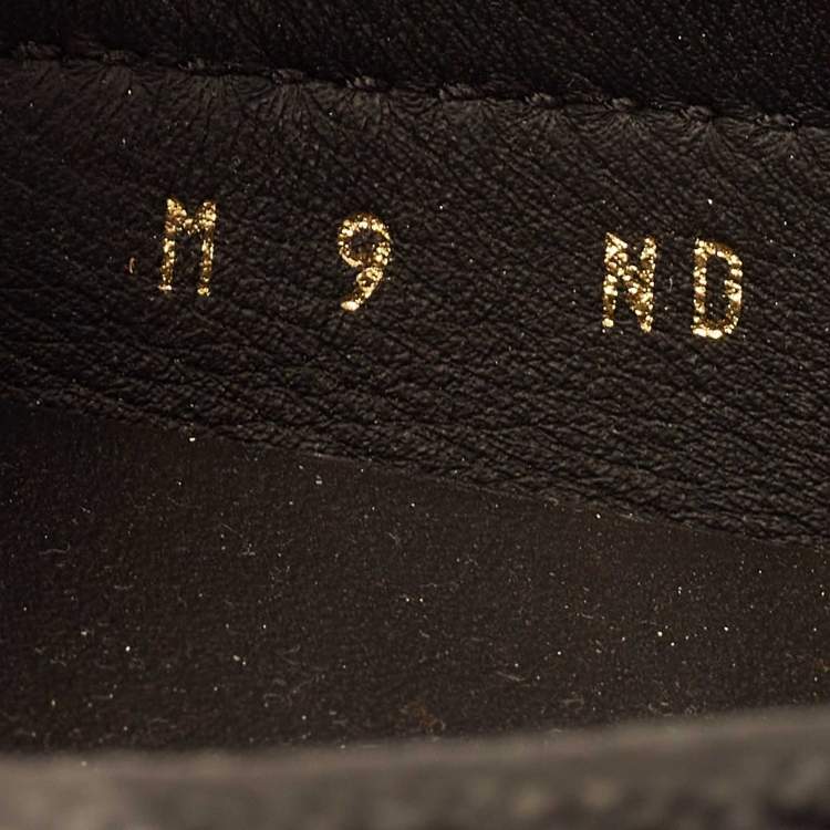 Pre Owned Louis Vuitton Black Monogram Canvas Arizona Slip On Loafers Size 43
