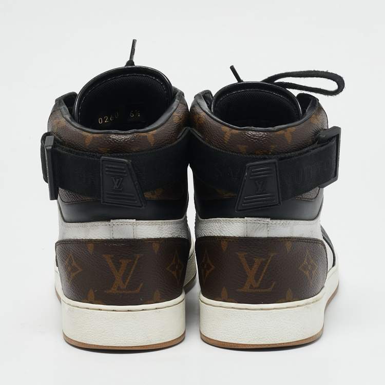 Pre Owned Louis Vuitton Multicolor Monogram Canvas and Leather Rivoli Sneakers Size 40.5
