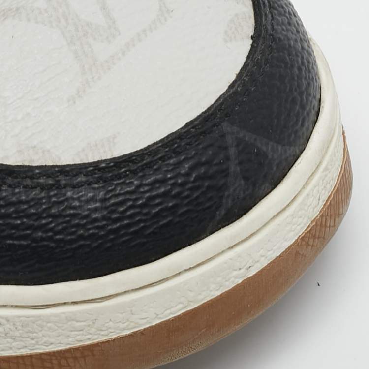 Pre Owned Louis Vuitton Multicolor Monogram Canvas and Leather Rivoli Sneakers Size 40.5