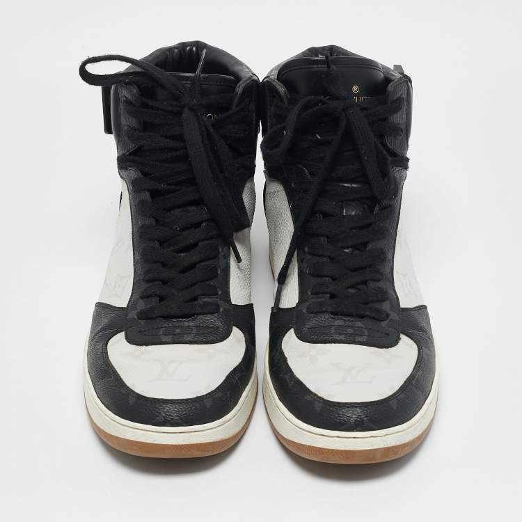 Pre Owned Louis Vuitton Multicolor Monogram Canvas and Leather Rivoli Sneakers Size 40.5