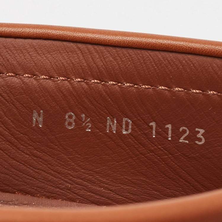 Pre Owned Louis Vuitton Blue/Brown Suede Hockenheim Loafers Size 42.5
