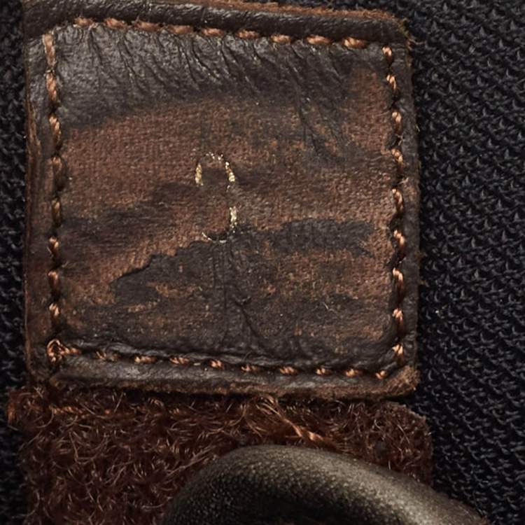 Pre Owned Louis Vuitton Monogram Canvas and Nylon Honolulu Slide Sandals Size 42