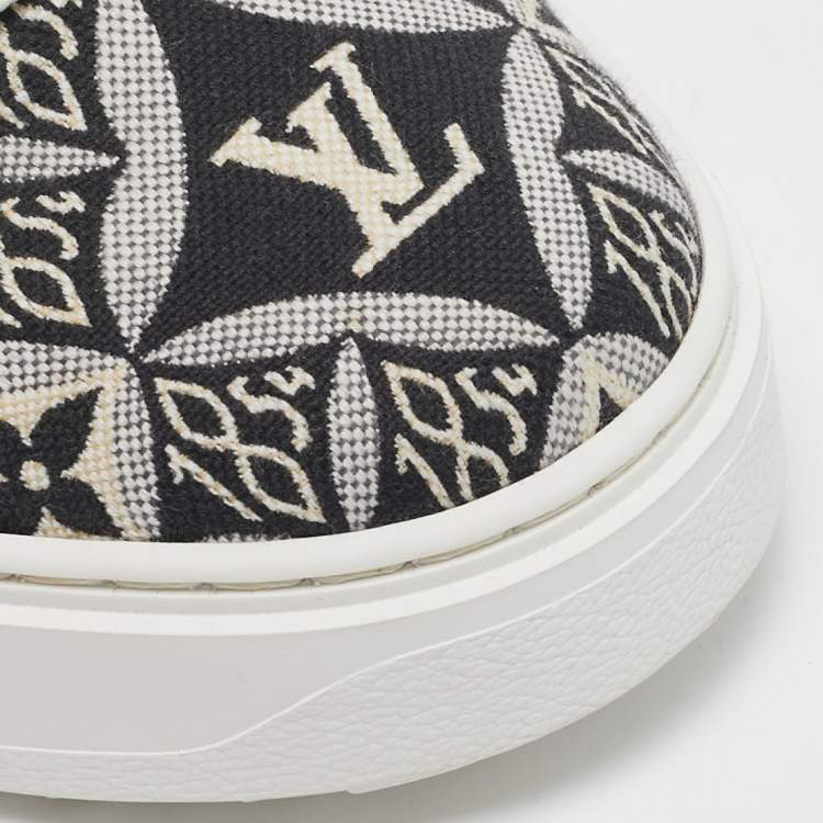 Pre Owned Louis Vuitton Monogram Canvas and Leather LV Trainers Sneakers Size 42 