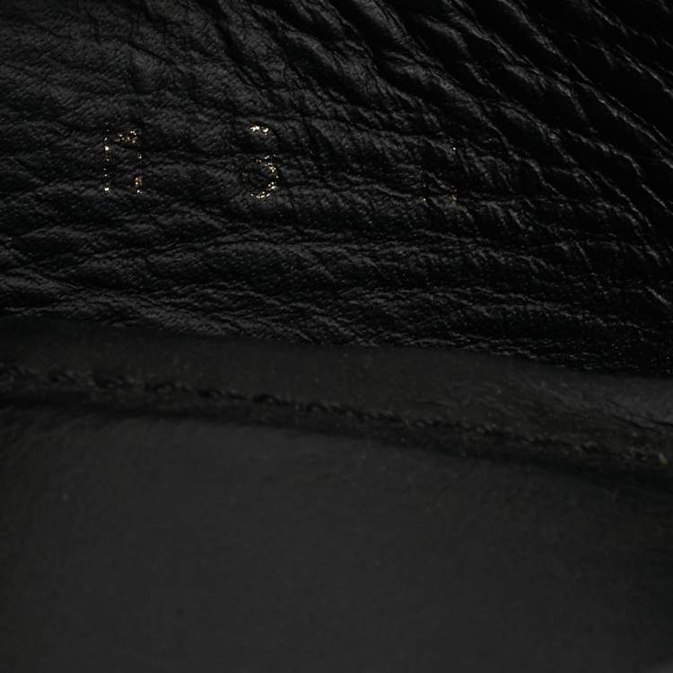 مملوكة مسبقًا Louis Vuitton Black Leather Monte Carlo Slip On Loafers Size 42
